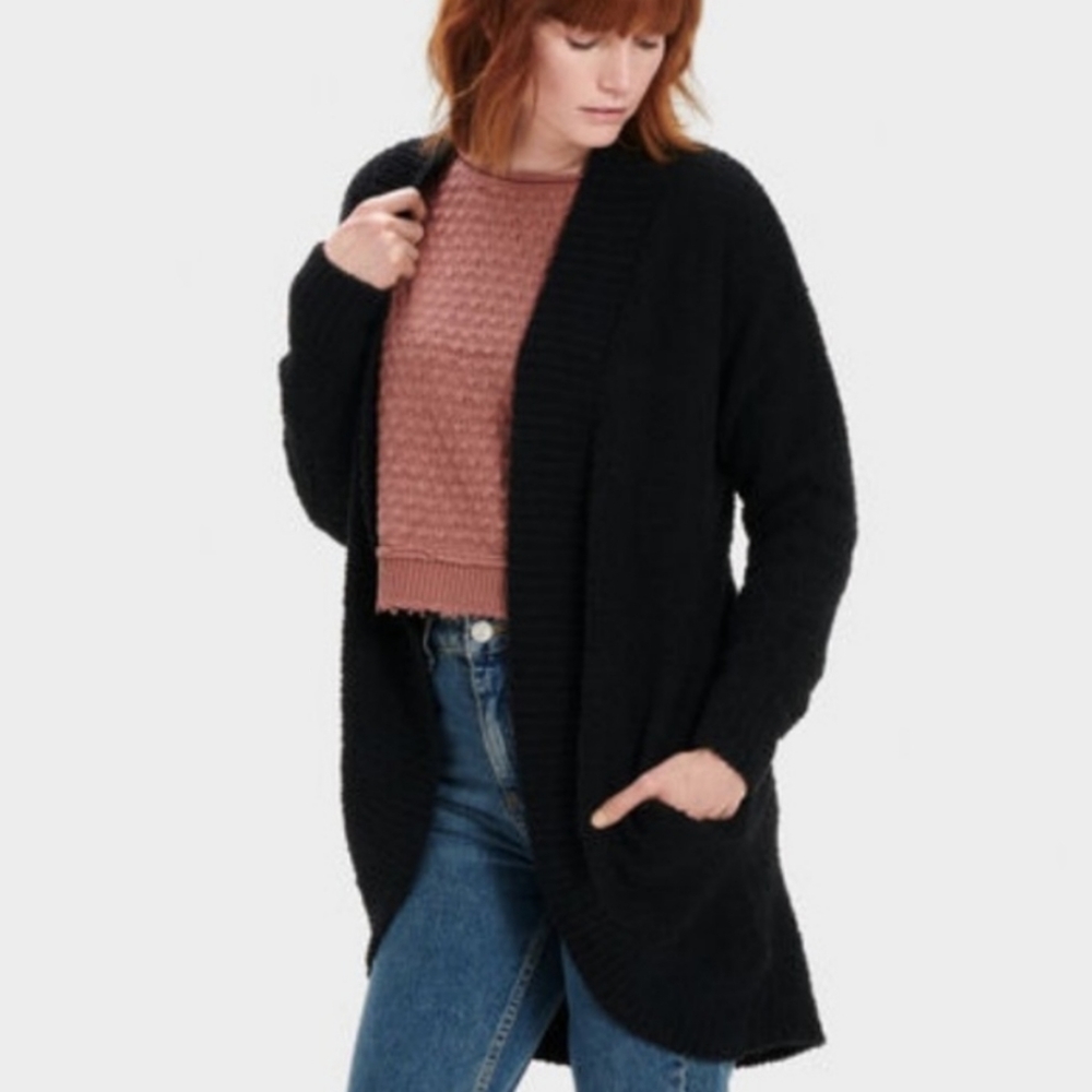 Ugg Fremont Fluffy Knit Cardigan Sweater Designer Winter Fall Soft Cozy Sherpa